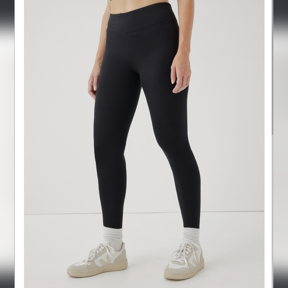 Pact Women's Black Go-to Leggings Medium Organic Cotton